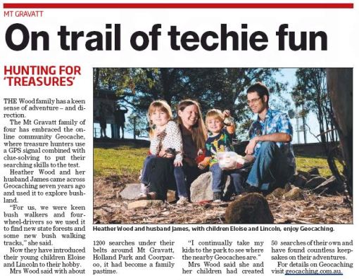 Geocaching family - Southern Star - Sept 2014